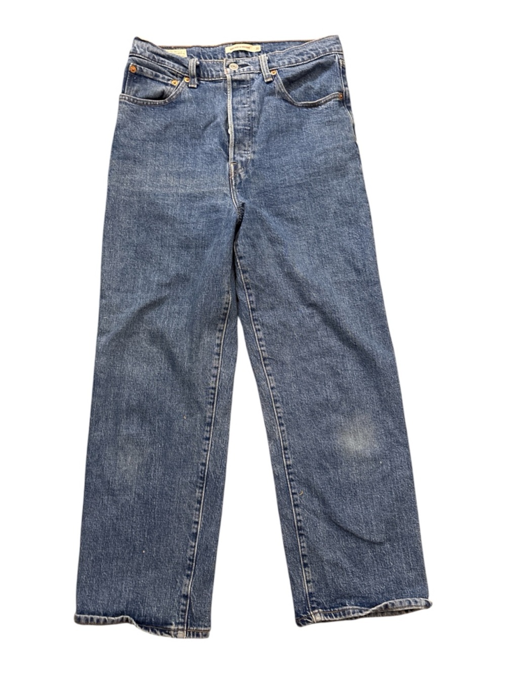 Levi's Ribcage Straight Ankle Jeans Georgie Wash W30 72693-0011 High Rise